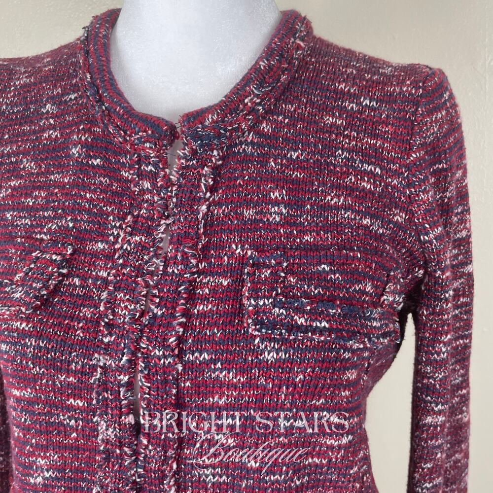 Etoile Isabel Marant Ariana Knitted Cotton Blend Jacket ASO Emma Watson Tweed - Picture 9 of 14